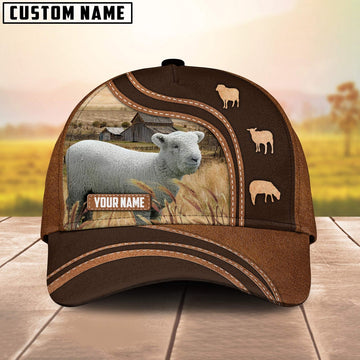 Southdown Sheep Customized Name Brown Cap, Farmer Cap, Cap For Farmers, Best Farm Hat, Farm Use Hat