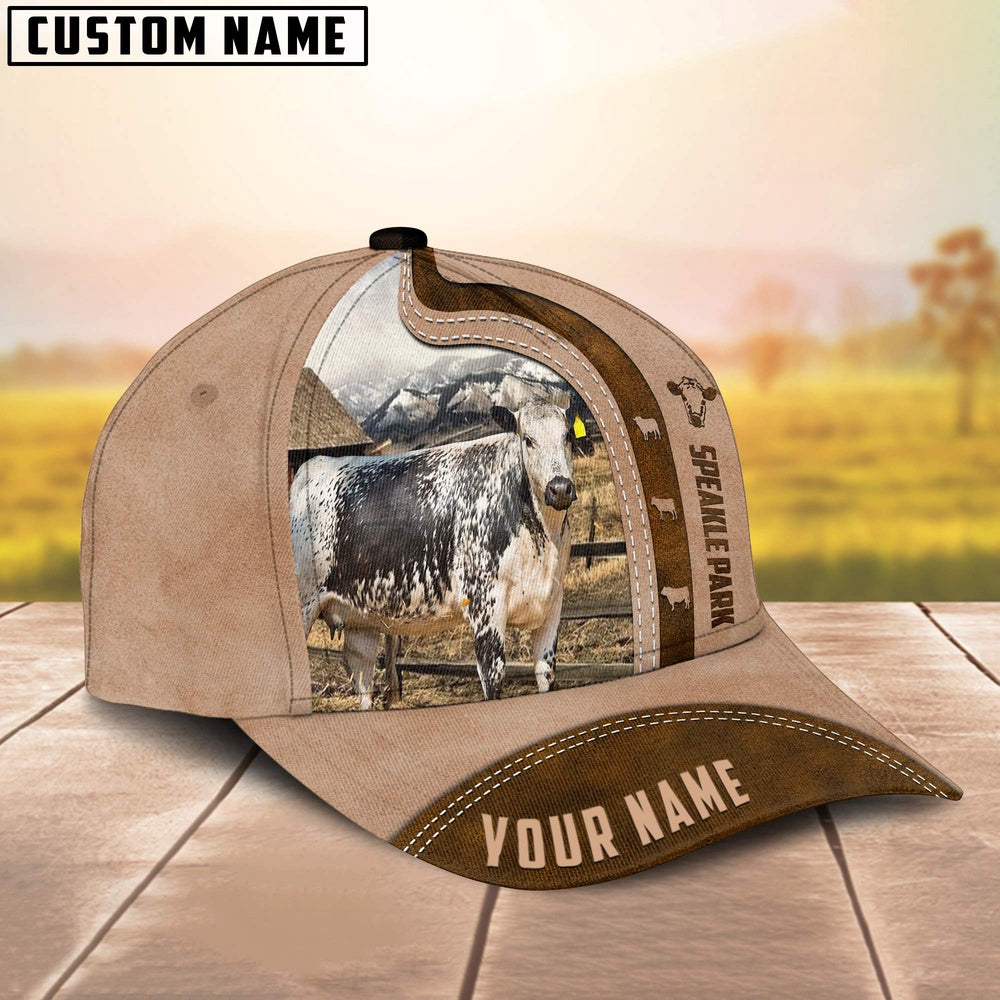 Speckle Park Custom Name Light Brown Cap, Farmer Cap, Cap For Farmers, Best Farm Hat, Farm Use Hat
