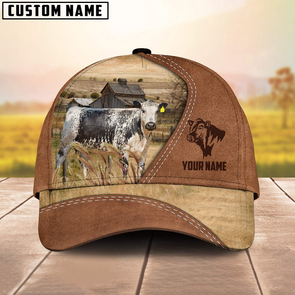 Speckle Park Customized Name Brown Cap, Farmer Cap, Cap For Farmers, Best Farm Hat, Farm Use Hat