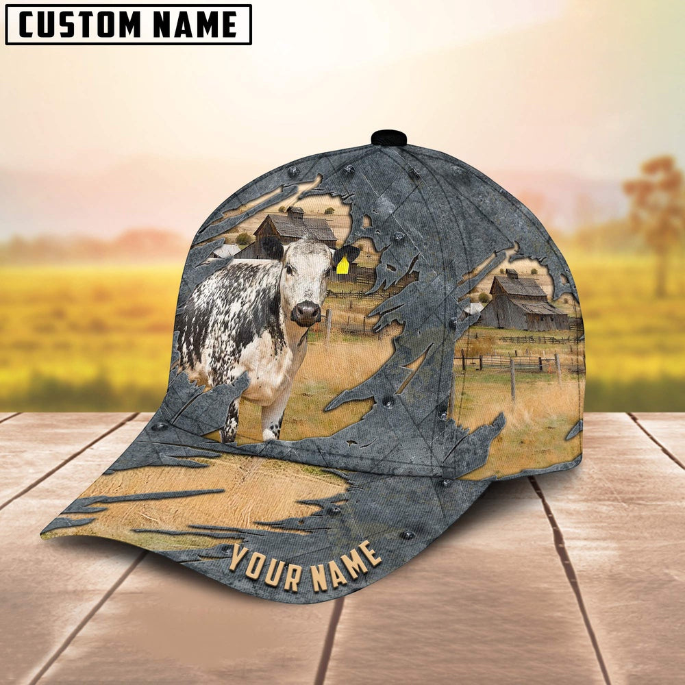 Speckle Park Customized Name Cap, Farmer Cap, Cap For Farmers, Best Farm Hat, Farm Use Hat