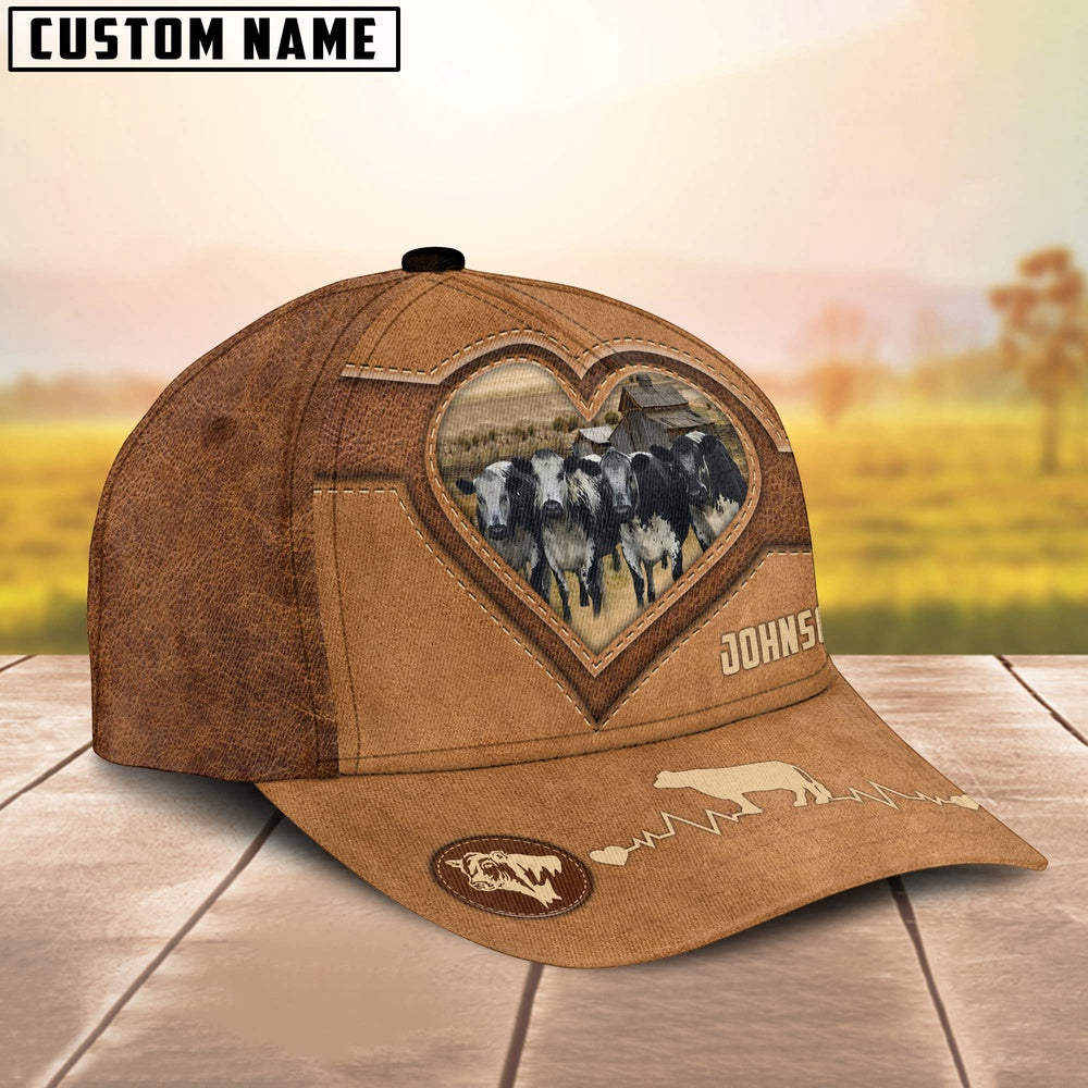 Speckle Park Heart Shaped Style Customized Name Cap, Farmer Cap, Cap For Farmers, Best Farm Hat, Farm Use Hat
