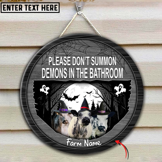 Speckle Park Little Halloween Custom Name Wooden Sign, Farm Wood Sign, Farm House Wood Signs