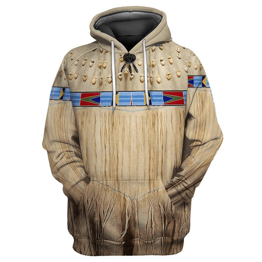 Spirit Of Nature Native American All Over Printed Hoodie, Native American Hoodie, 3D Native American Hoodie