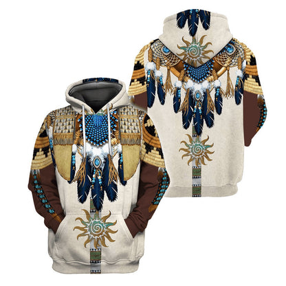 Spirit Of The Earth Native American All Over Printed Hoodie, Native American Hoodie, 3D Native American Hoodie