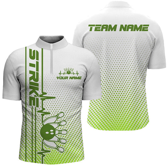 Strike Bowling Custom Bowling Shirts For Men And Women Bowling Team Jerseys Bowlers Outfits Green , Bowling Jersey Shirt