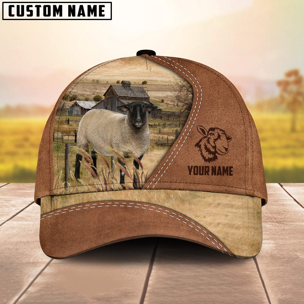 Suffolks Customized Name Brown Cap, Farmer Cap, Cap For Farmers, Best Farm Hat, Farm Use Hat