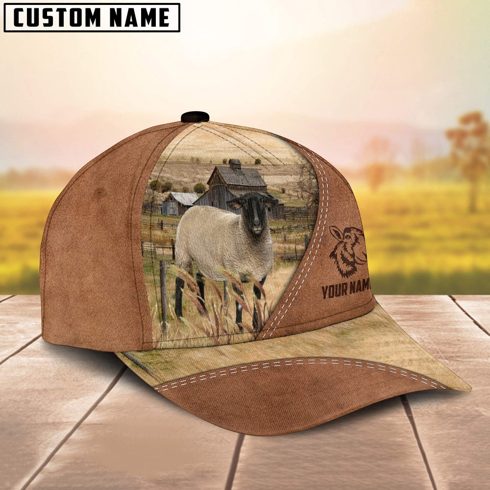 Suffolks Customized Name Brown Cap, Farmer Cap, Cap For Farmers, Best Farm Hat, Farm Use Hat