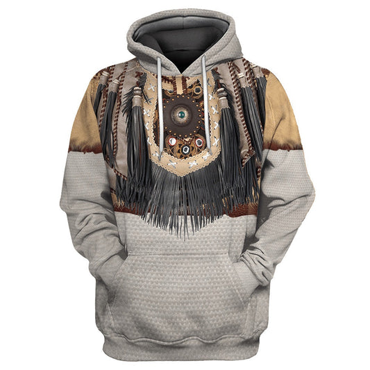 Sun Symbol Native American All Over Printed Hoodie, Native American Hoodie, 3D Native American Hoodie