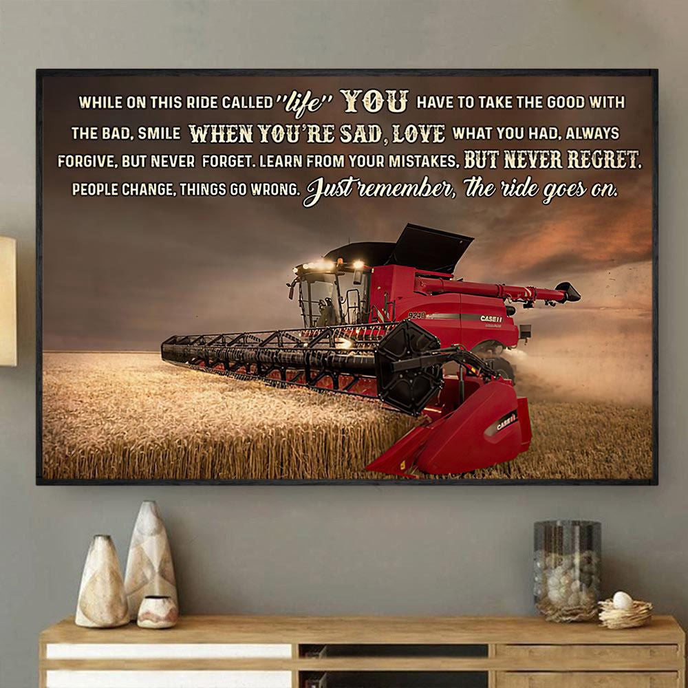 Take The Good With The Bad Smile When You'Re Sad Canvas, Farmhouse Canvas, Farm Gift, Farm Home Decor