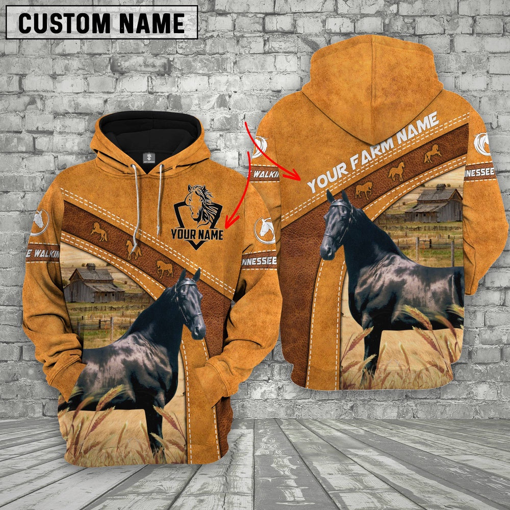 Tennessee Walking Horse Custom Name Race Hoodie, Farmer Hoodie, Custom Farm Shirts, Farmer T Shirt