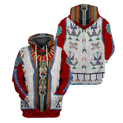 Thanksgiving Native American All Over Printed Hoodie, Native American Hoodie, 3D Native American Hoodie