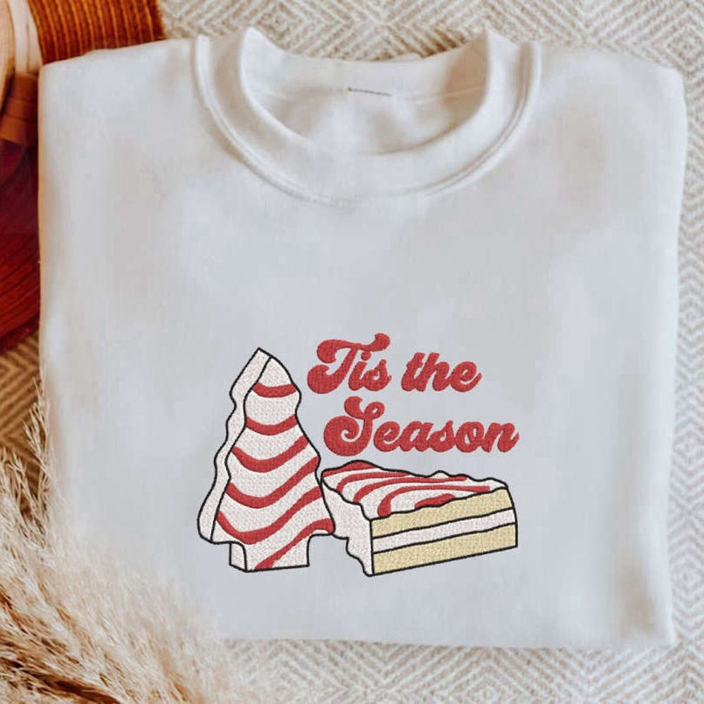 Tis The Season, Embroidered Tis The Season Sweatshirt, Gift For Christmas, Christmas Embroidered, Christmas Gifts