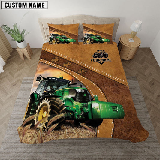 Tractor Customized Bedding Set, Farm Bedding Set, Farmhouse Bedding Set