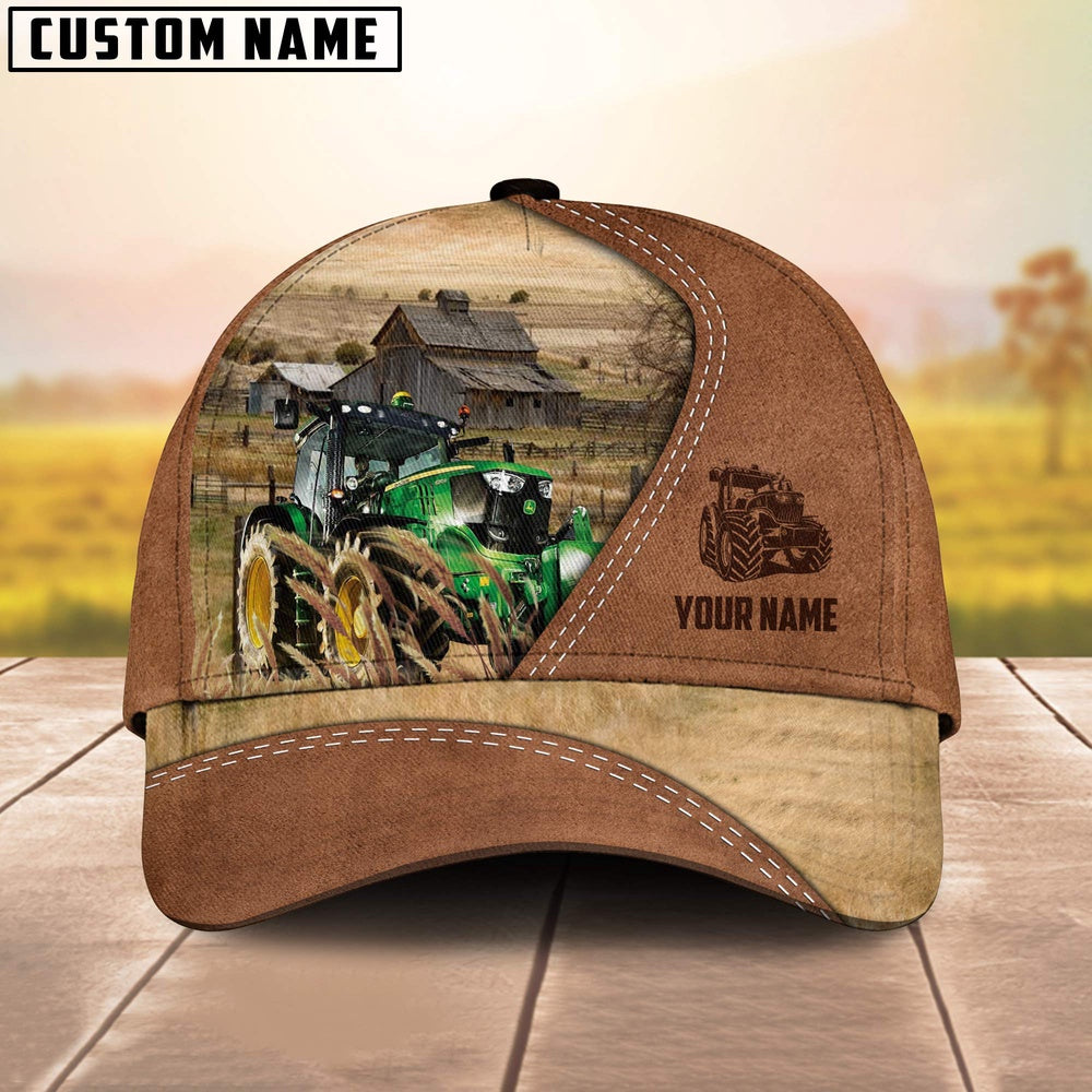 Tractor Customized Name Brown Cap, Farmer Cap, Cap For Farmers, Best Farm Hat, Farm Use Hat
