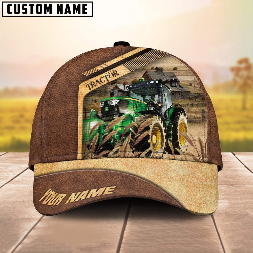 Tractor Customized Name Brown Farm Cap, Farmer Cap, Cap For Farmers, Best Farm Hat, Farm Use Hat