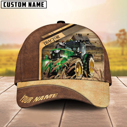 Tractor Customized Name Brown Farm Cap, Farmer Cap, Cap For Farmers, Best Farm Hat, Farm Use Hat