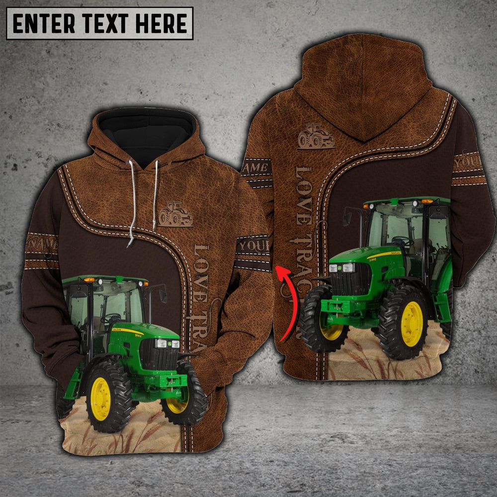 Tractor Love Baby Cattle Personalized All Over Printed Hoodie, Farmer Hoodie, Custom Farm Shirts, Farmer T Shirt