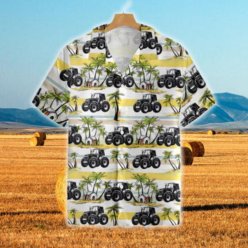 Tractors Tropical Land All Over Printed Hawaiian Shirt, Farm Hawaiian Shirt, Farmer Hawaii