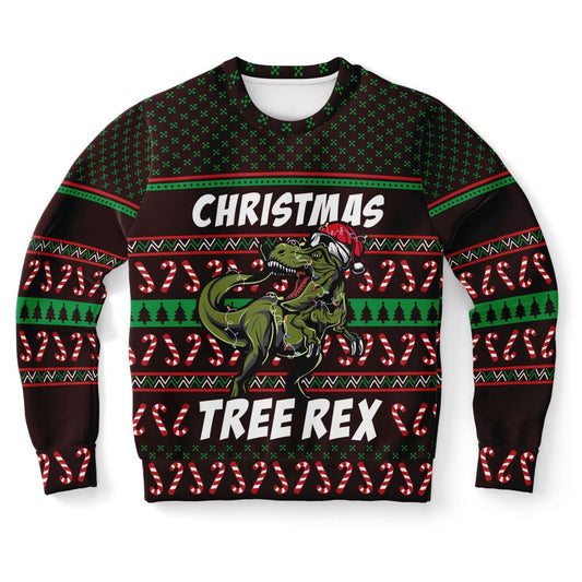 Tree Rex Ugly Christmas Sweater, Christmas Ugly Sweater, Sweater Xmas, Ugly Sweater