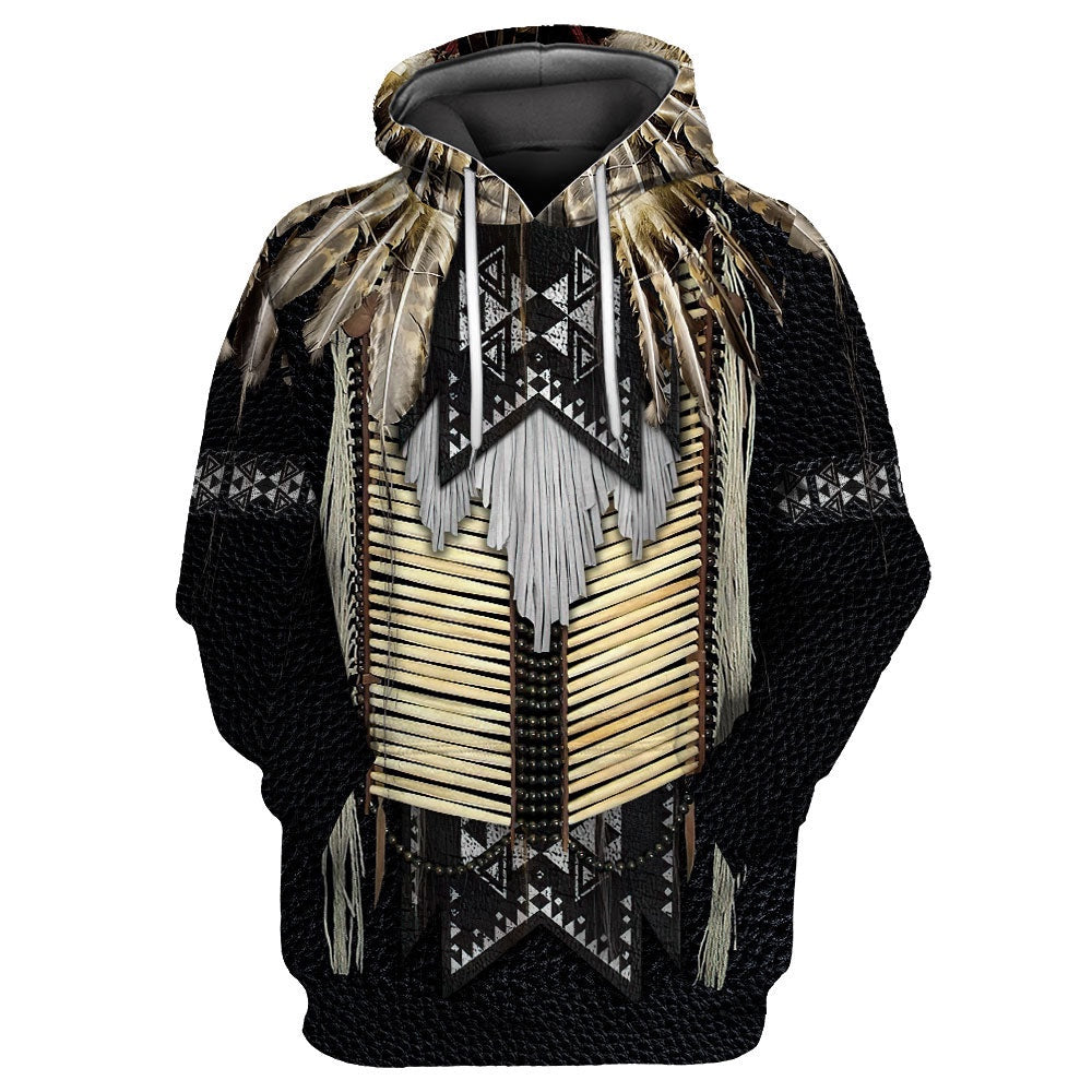 Tribal Native American All Over Printed Hoodie, Native American Hoodie, 3D Native American Hoodie