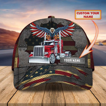 Trucker American Eagle Customized Name 3D Cap, Farmer Cap, Cap For Farmers, Best Farm Hat, Farm Use Hat