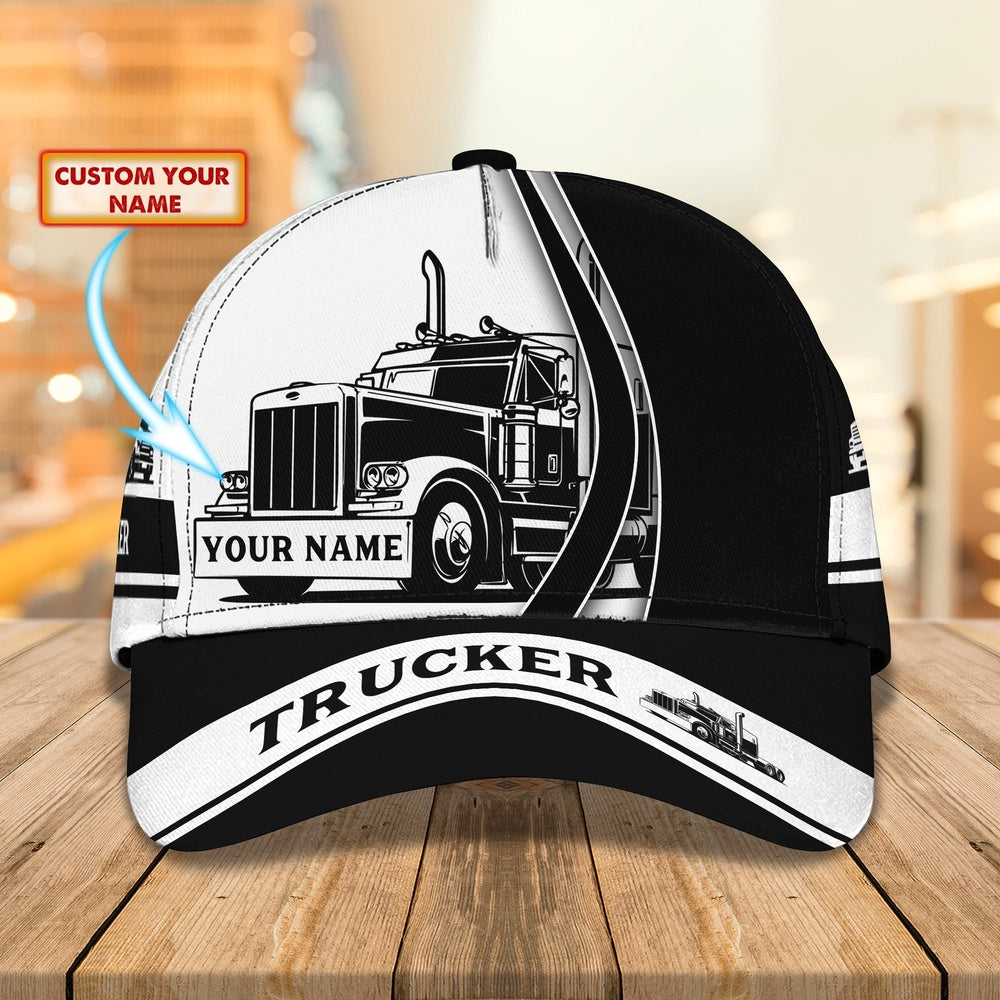 Trucker BnW Customized Name 3D Cap, Farmer Cap, Cap For Farmers, Best Farm Hat, Farm Use Hat