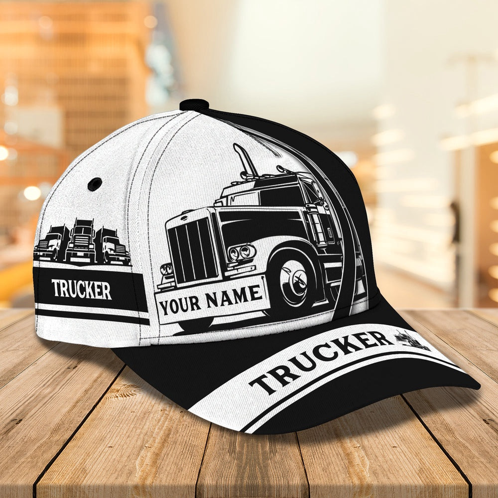 Trucker BnW Customized Name 3D Cap, Farmer Cap, Cap For Farmers, Best Farm Hat, Farm Use Hat