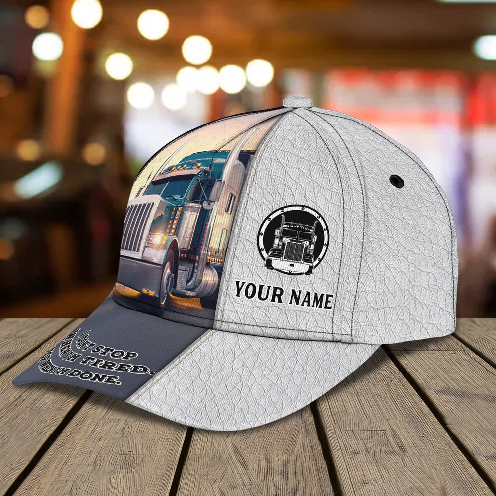 Trucker Don't Stop Customized Name 3D Cap, Farmer Cap, Cap For Farmers, Best Farm Hat, Farm Use Hat