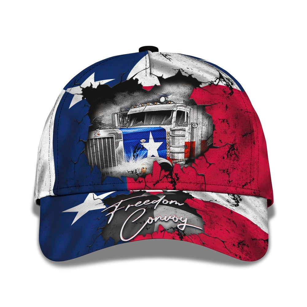 Trucker Freedom Texas Customized Name 3D Cap, Farmer Cap, Cap For Farmers, Best Farm Hat, Farm Use Hat