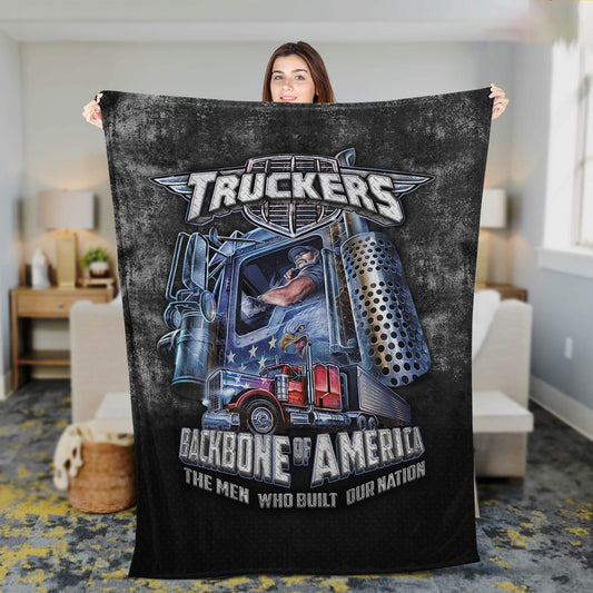 Trucker Is Backbone Of America Blanket 2024, Farm Blanket, Farm Animal Blanket