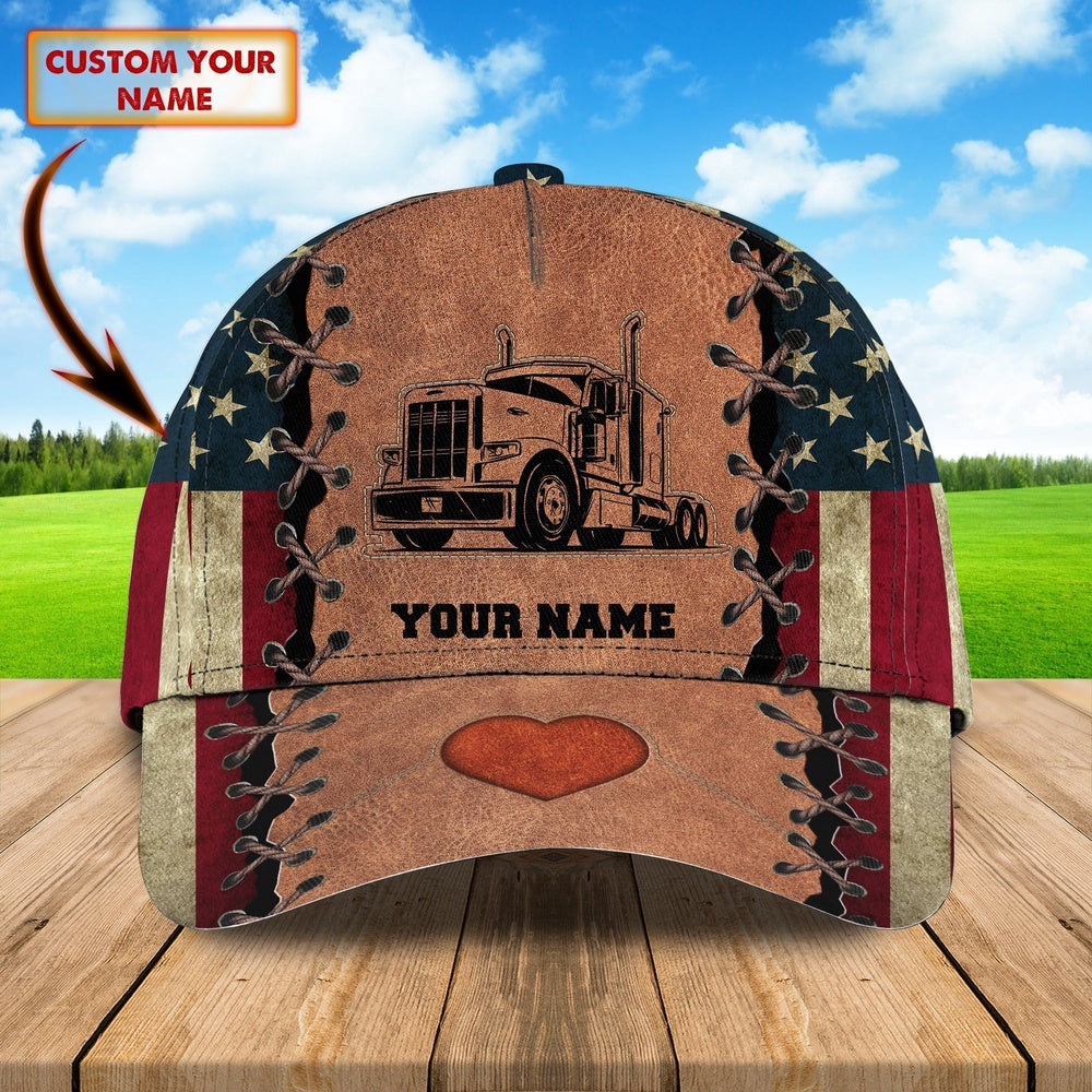 Trucker Love Customized Name 3D Cap, Farmer Cap, Cap For Farmers, Best Farm Hat, Farm Use Hat