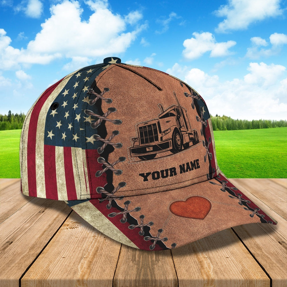 Trucker Love Customized Name 3D Cap, Farmer Cap, Cap For Farmers, Best Farm Hat, Farm Use Hat