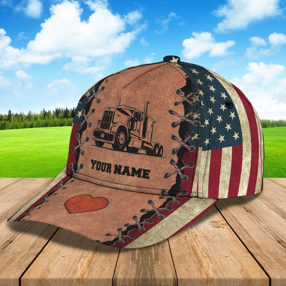 Trucker Love Customized Name 3D Cap, Farmer Cap, Cap For Farmers, Best Farm Hat, Farm Use Hat