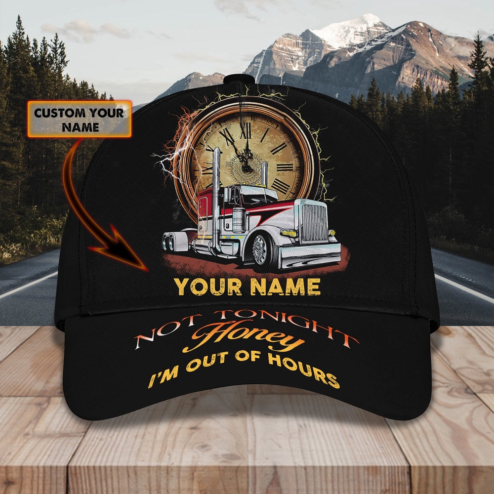 Trucker Not Tonight Customized Name 3D Cap, Farmer Cap, Cap For Farmers, Best Farm Hat, Farm Use Hat