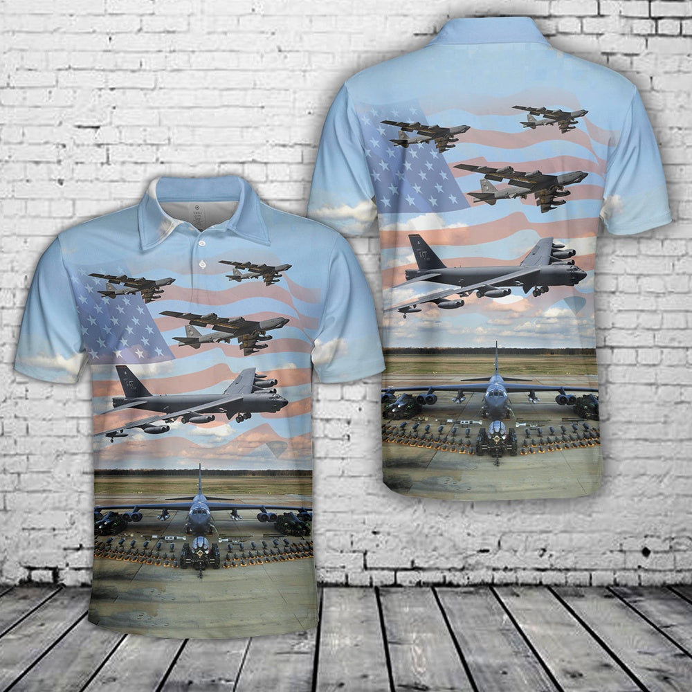 US Air Force Boeing B-52 Stratofortress Polo Shirt, Veteran Polo Shirt