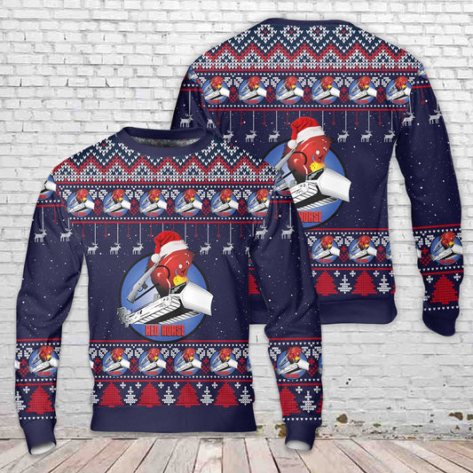 US Air Force Rapid Engineer Deployable Heavy Operational Repair Squadron Engineer (RED HORSE) Christmas Sweater, Christmas Ugly Sweater
