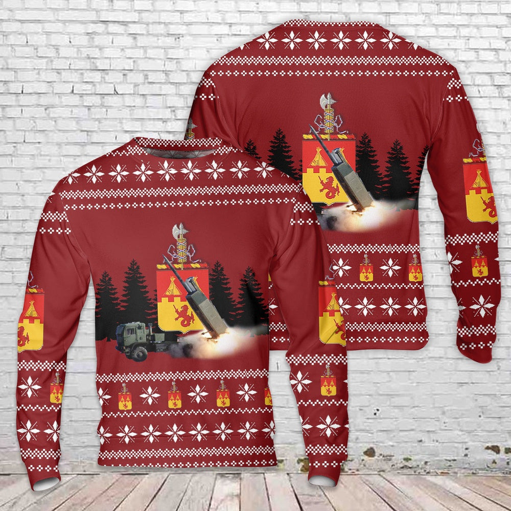 US Army M142 HIMARS 157th Field Artillery Regiment Of Colorado Army National Guard Christmas Sweater, Christmas Ugly Sweater, Sweater Xmas