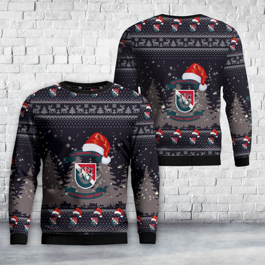 US Army Special 11th Special Forces Group (11th SFG)(A) Christmas Sweater, Christmas Ugly Sweater, Sweater Xmas, Ugly Sweater
