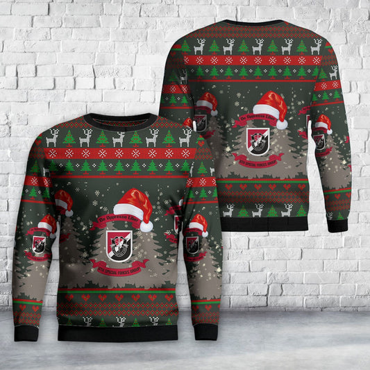 US Army Special 6th Special Forces Group (6th SFG)(A) Christmas Sweater, Christmas Ugly Sweater, Sweater Xmas, Ugly Sweater