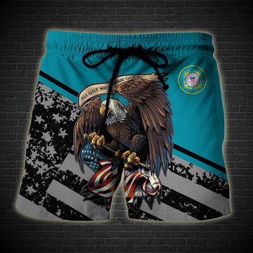 US Coast Guard Military Hawaiian Short, Men Shorts Veteran, Short Military, Short Beach, Us Military Shorts