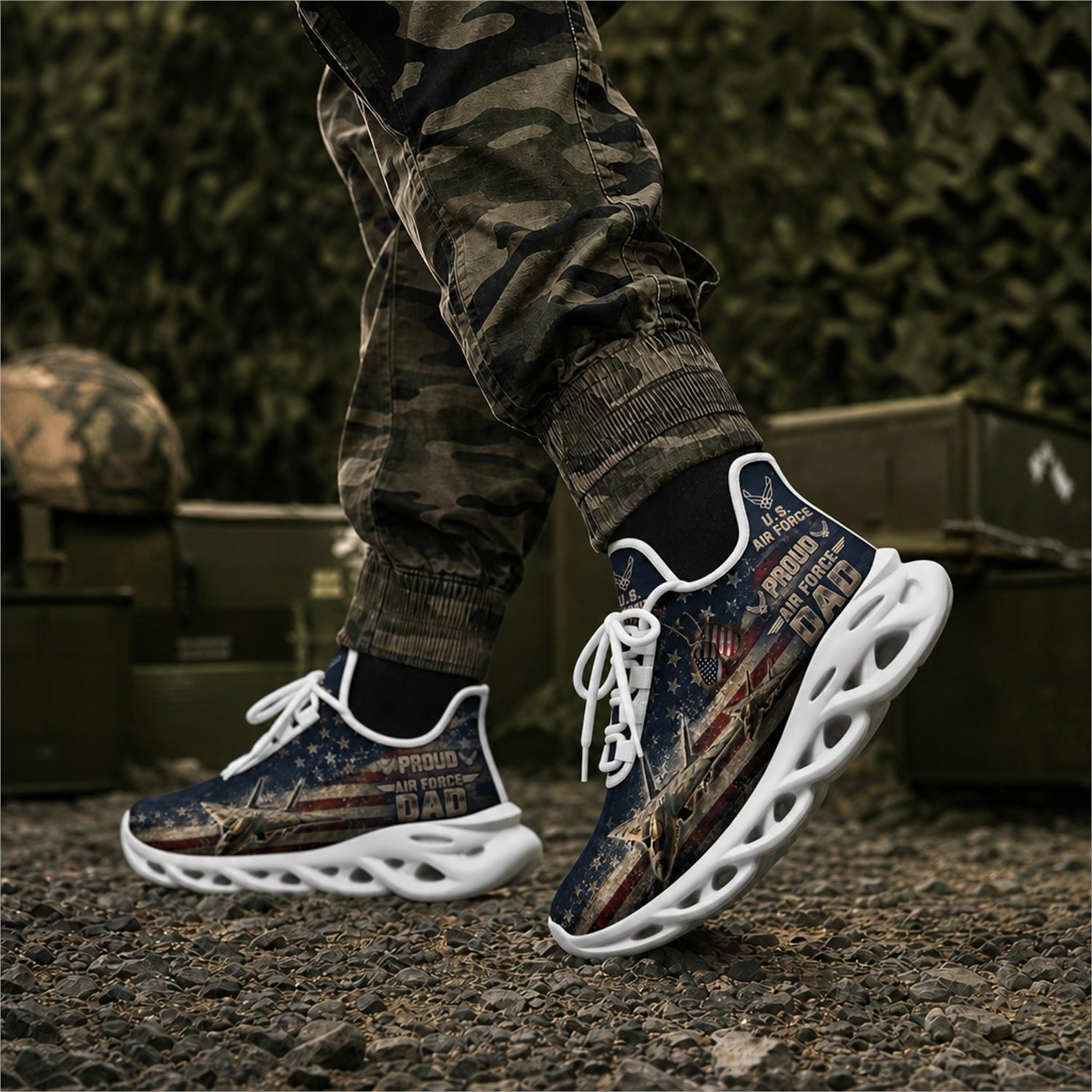 Custom Name US Navy Battleship Veteran Max Soul Shoes, Veteran Sneaker