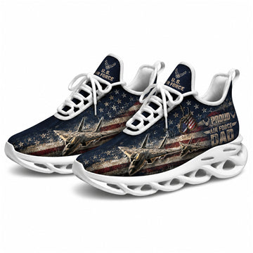 Custom Name US Navy Battleship Veteran Max Soul Shoes, Veteran Sneaker
