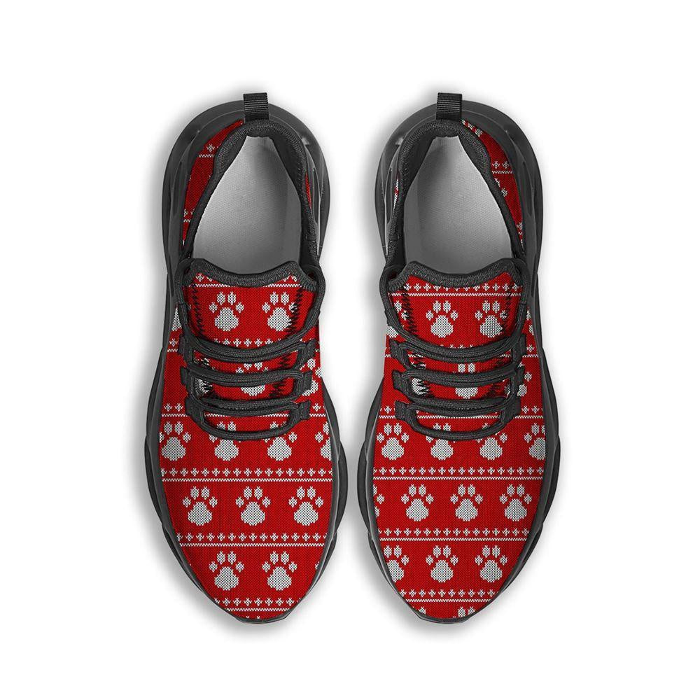 Ugly Christmas Paw Black Max Soul Shoes, Christmas Sneakers, Christmas Shoes, Christmas Clunky Sneaker