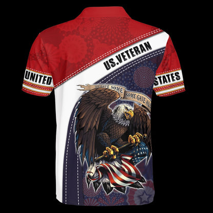 Veteran Polo Shirt, All Gave Some Some Gave All Independence Day Unisex Polo Shirt
