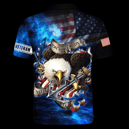 Veteran Polo Shirt, Don't Tread On Me Veteran Polo Shirt