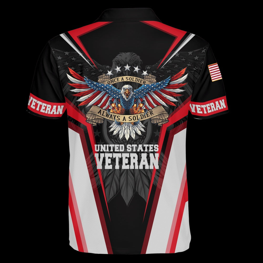 Veteran Polo Shirt, Home Of The Free Because Of The Brave Unisex Polo Shirt