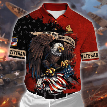 Veteran Polo Shirt, Memorial Day All Gave Some Some Gave All Unisex Polo Shirt