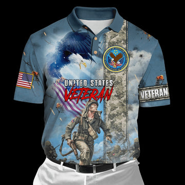 Veteran Polo Shirt, Premium Us Veteran Polo Shirts