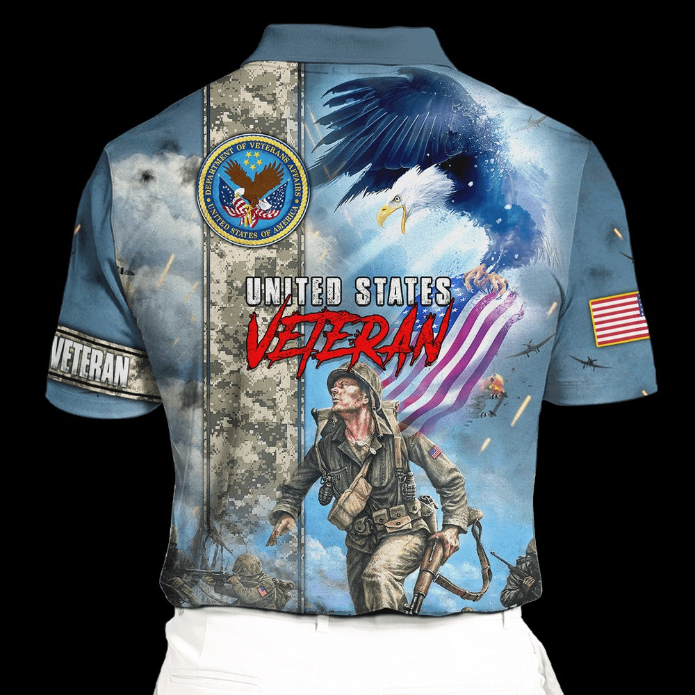 Veteran Polo Shirt, Premium Us Veteran Polo Shirts