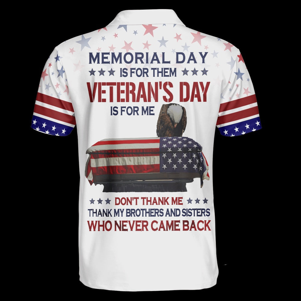 Veteran Polo Shirt, Remember Honor Respect Veterans Day Unisex Polo Shirt